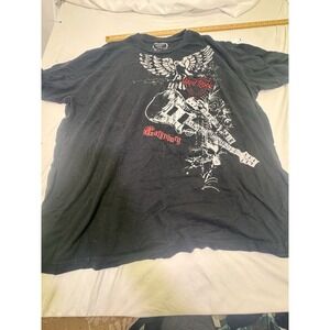 Hard Rock Cafe TN  Bird i Y2K Graphic Guitar Affliction Styl Black T Shirt XXL